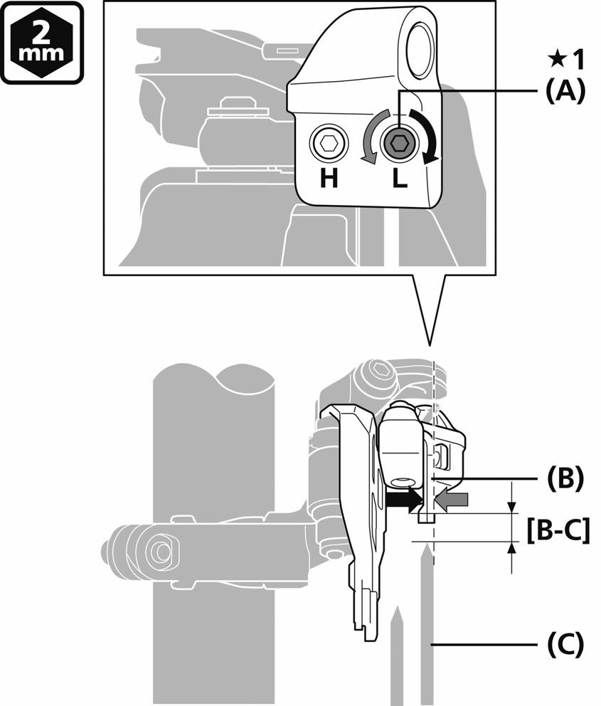 МОНТАЖ Монтаж на предния дерайльор (двоен преден) Тип скоба (FD-M9020/M8020/M617/M677) 2.