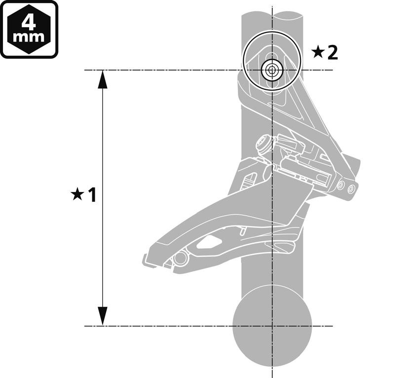 МОНТАЖ ТЕХНИЧЕСКИ СЪВЕТИ Проверете като държите шестограмен ключ към плоската повърхност на най-голямото верижно колело, както е показано на илюстрацията. 2.