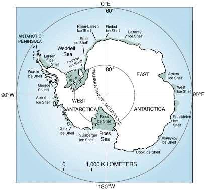 Антарктида е континент, обграждащ Южния полюс на Земята. Той е почти изцяло покрит от лед и е найстуденото място на планетата.
