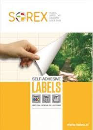 Етикети SOREX самозалепващи се формат А4 100 листа в кутия Формат А4 Подходящи за всички видове принтери.