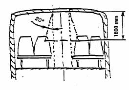 Стр.4 5.7.4.2. Когато конструктивната дебелина на покрива е по-голяма от 150 mm, по-малкото сечение на пирамидата да бъде в контакт с отвора на аварийния люк на нивото външната повърхност на покрива.