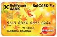 Кредитни карти RaiCARD Fix, BILLA Visa, AVON Mastercard RaiCARD Fix,