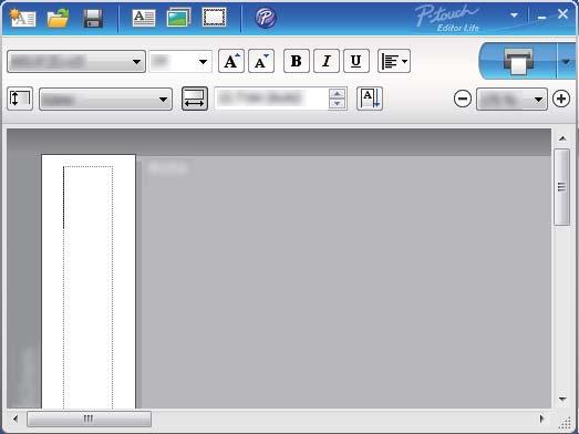 Как се използва P-touch Editor Lite (само за Windows) 3 3 Преглед на етикет Дисплей Функция Този изглед на етикет се показва при стартиране на софтуера.