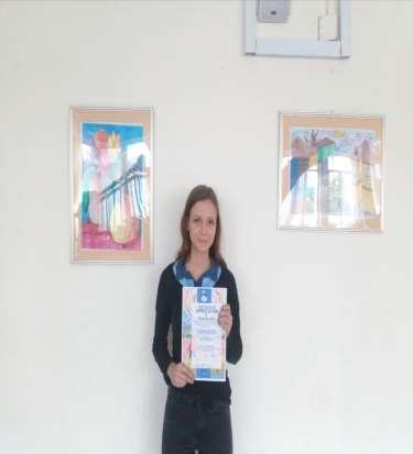 Хелин Салиева от 11в получи грамота за талантливо представяне на темата Бурята в