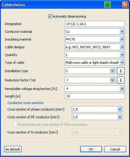 Отделните вериги в схемата на мрежата се избират с курсора чрез кликване с левия бутон на мишката върху една верига. Около веригата се разполага синя рамка и се показват свойствата на веригата. (Фиг.