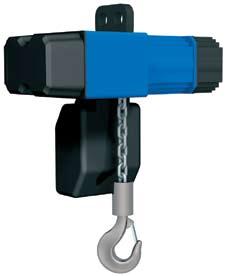 Телферите серия CLW са оборудвани с горни и долни крайни изключватели, за да предотвратят разместване в центрирането на куката и да се избегне употребата на съединителя като краен ограничител като