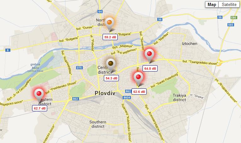 Месечен обобщен общ показател за мониторингови станции с локация: Община Пловдив, Дирекция