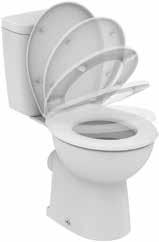 617 1 + 11 МОНОБЛОК тоалетна чиния с хоризонтално оттичане, тоалетно казанче 2,/4,л с доно водоподаване, тоалетна седалка от полипропилен, цвят бял ref.