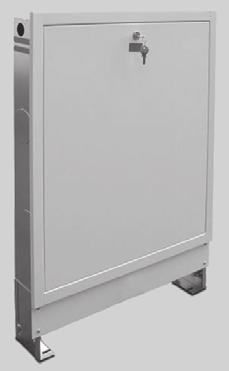 Колекторно табло за вграждане Колекторно табло от цинкована ламарина. Врата и рамка лакирани в RAL9016 бяло.