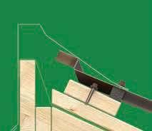 23 Съединение калкан Свързването на покривното покритие със стена на калкан се осъществява с помощта на затварящ профил, наречен: Странично съединение калкан Челно съединение калкан За покривното