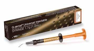 G-ænial Universal Injectable от GC Променете начина си на работа Този материал се адаптира прекрасно и запазва формата на туберкулите без да се разтича Беше изненадващо как навлиза в дълбочината на