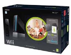 Games Nintendo Wii + Fit Plus Black Bundle Чудесен пакет, който включва конзолата Wii и приставка Balance Board в елегантен
