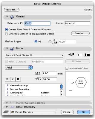 4 Изберете опцията Create New Detail Drawing Window (Прозорец за създаване на нов детайл), за да отворите нов изглед за разработване на детайл и да създадете самия детайл.