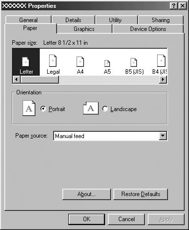 3. Щракнете с десния бутон (на мишката) върху иконката на принтера и след това върху Properties (Свойства).