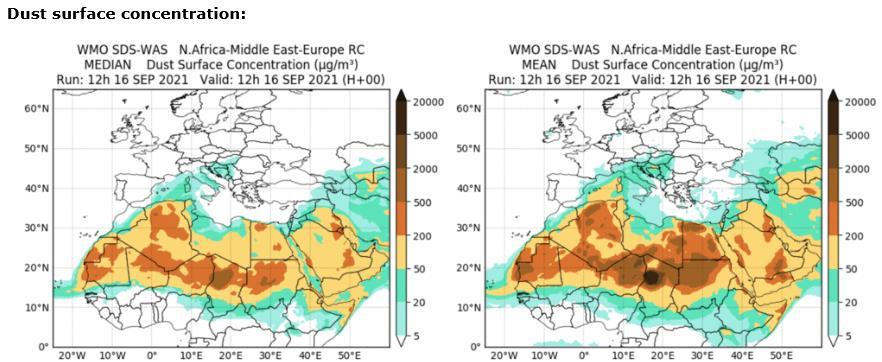 SDS_WAS NA ME EU Прогноза за прах от Сахара Прашни бури https://sds-was.aemet.
