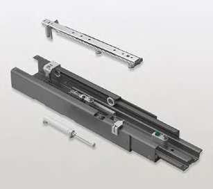 Стандартен плъзгач Single за висок шкаф Standart мм За тръбна рамка за Standart - включени плавно отваряне и плавно