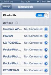 Настройване на Bluetooth на iphone 1.