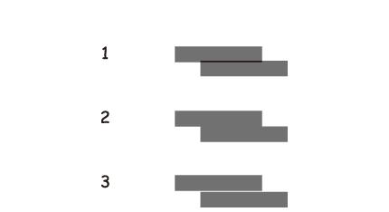 Поддръжка на принтера Вертикално подравняване: Открийте и въведете номера за най-плътния модел във всяка група.