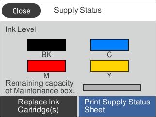 Основни функции на принтера Панел за управление Бутони и светлинни индикатори A B C D Включва или изключва принтера.
