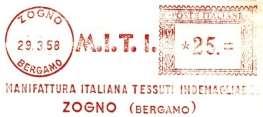 67 Bergamo Zogno BG Manifattura di Valle Brembana BG AMA a variazine testo a variazione testo BG Comune BG Orlandini