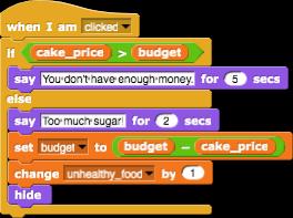 Учениците трябва да: Сменят костюм Да създадат нова променлива: cake_price Да присвоят някаква стойност на промвнливата cake_price Да променят в кода всеки блок, съдържащ