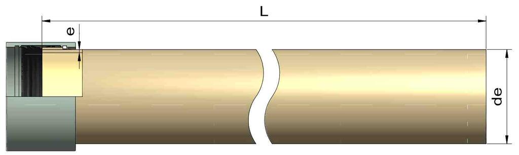 Заключващи тръби 200-1200 PN 6, 10 A22 НАПОРНИ ТРЪБИ Стандартната дължина на тръбата е 6m. По заявка могат да бъдат доставени тръби с дължина от 1 / 2 / 3 m.