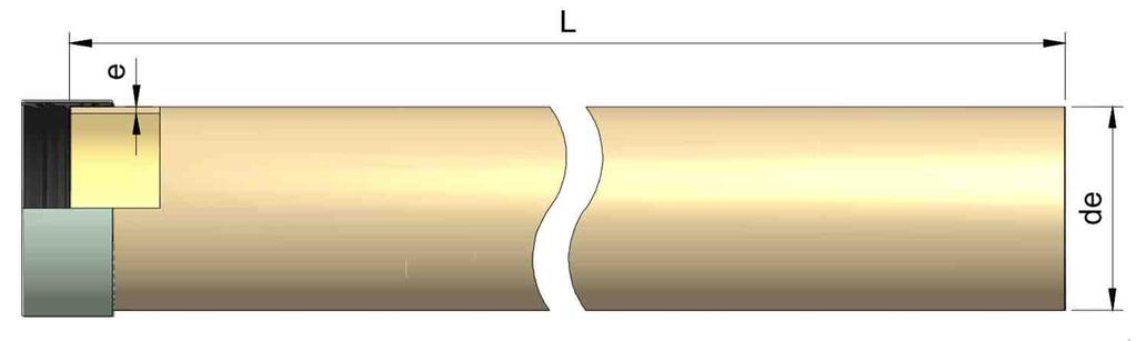 Безнапорни тръби DN 1100-3600 А01 БЕЗНАПОРНИ ТРЪБИ Стандартната дължина на тръбата е 6m. По заявка могат да бъдат доставени тръби с дължина от 1 / 2 / 3 m.