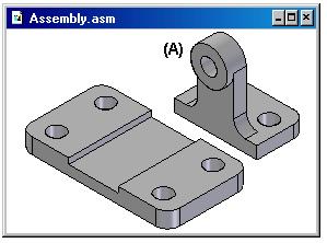 Вие можете да използвате етикета Assembly в прозореца Options, за да укажете дали поспедващите детайли временно са разположени в монтажния прозорец (A), или показани в отделен прозорец Place Part (B).