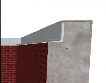 В предната част от 3D изгледа можете да видите секцията Профил (Profile) на външната стена, която сме създали.