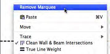 След това, кликнете с десния бутон на произволно място и изберете от контекстното меню Remove Marquee, за да премахнете