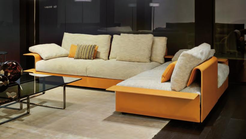 Двойка канапета Hampton за Fendi Casa, изработени от облицован стоманен лист, 2014 Hampton sofas, produced in