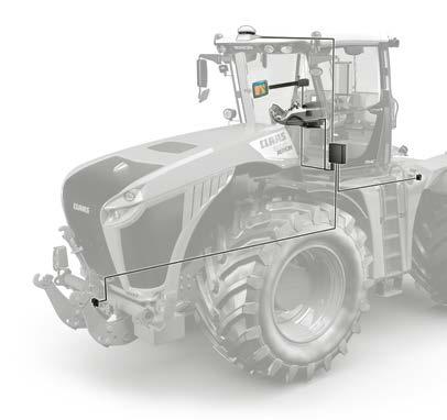 XERION: CRUISE CONTROL. Оптимизира ефективността и качеството на работа на пресата чрез регулиране на скоростта на движение на трактора.