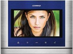 Гаранционен срок 24 Цветен видеодомофон Commax CDV-70M - Цветен монитор, 7 TFT дисплей, сребристo-син или сребристо-бял корпус, без слушалка, сензорни бутони.