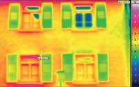 Показаните тук снимки демонстрират с помощта на термокамера как се подобрява топлоизолацята преди и