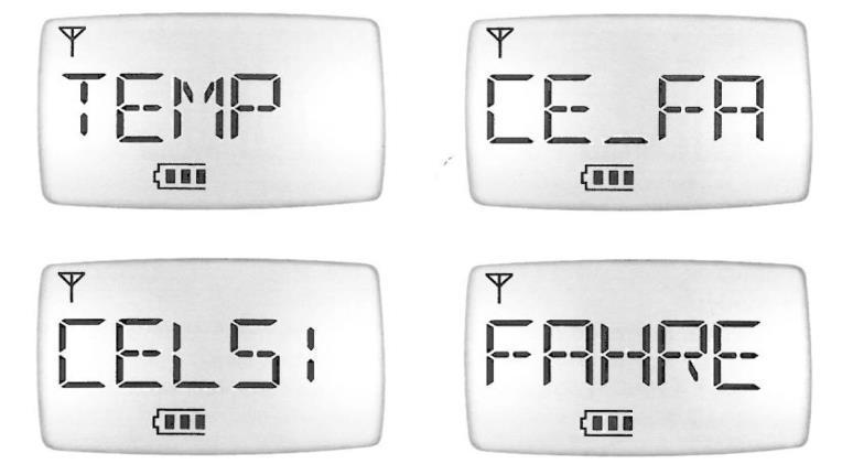 Настройка на температура Задайте формат на температура на екран Процедура (в режим на готовност): Натиснете [MENU] бутона два пъти, за да влезете в менюто Натиснете бутона [VOL +] или [Vol-], за да