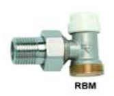 90 Ъглов термостатичен вентил за адаптор присъединяване адапотр стандарт RBM резба W 24.