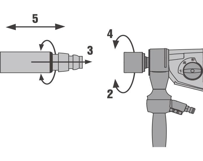 Към водоуловителния пръстен свържете прахосмукачка за мокро изсмукване или поставете съединител за маркуч, през който водата може да се оттича. 6 Експлоатация 6.