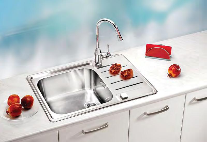 Кухненска мивка с отцедник Praktik 120 Комплект с автоматичен сифон Ф 90 НЕРЪЖДАЕМА СТОМАНА ПРАКТИК 120