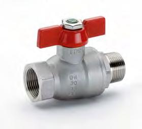 Stainless steel ball valve, full bore, female/female, with lever. Art. A.0413 TENAX Код/Code A0411X32 A0411X33 A0411X34 A0411X35 A0411X36 A0411X37 A0411X38 A0411X39 Разм.