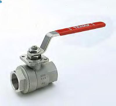 TENAX WP Неръждаеми сферични кранове, пълен пропуск с ISO фланец за задвижка Ball valve in stainless steel with ISO plate for actuators Ar