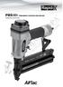 PBS151 PNEUMATIC STAPLER AND NAILER Operating instructions
