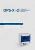 DPS-X -2 ТРАНСМИТЕР ЗА ДИФЕРЕНЦИАЛНО НАЛЯГАНЕ Инструкция за монтаж и работа